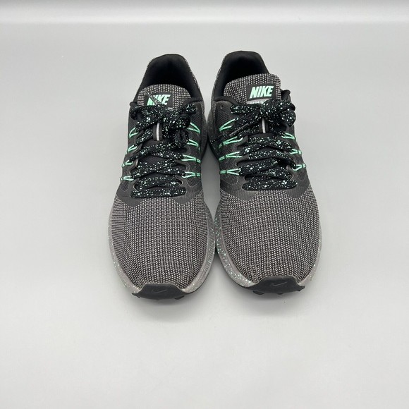 Nike Run Swift Womens SZ 7.5 Gray Black Green Running Shoes AR1904-001 EUC - Picture 3 of 11